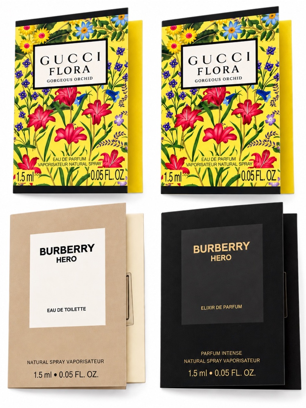 Designer Fragrance Sample Bundle – Gucci & Burberry ✨